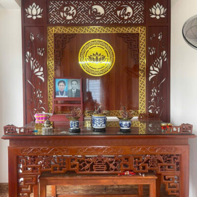 Vách cnc bàn thờ