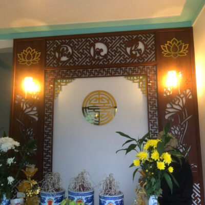 Vách cnc bàn thờ