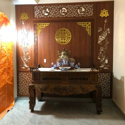 Vách cnc bàn thờ